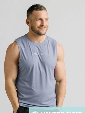 ZYIA Periwinkle Men’s Sinfully Soft Muscle Tank